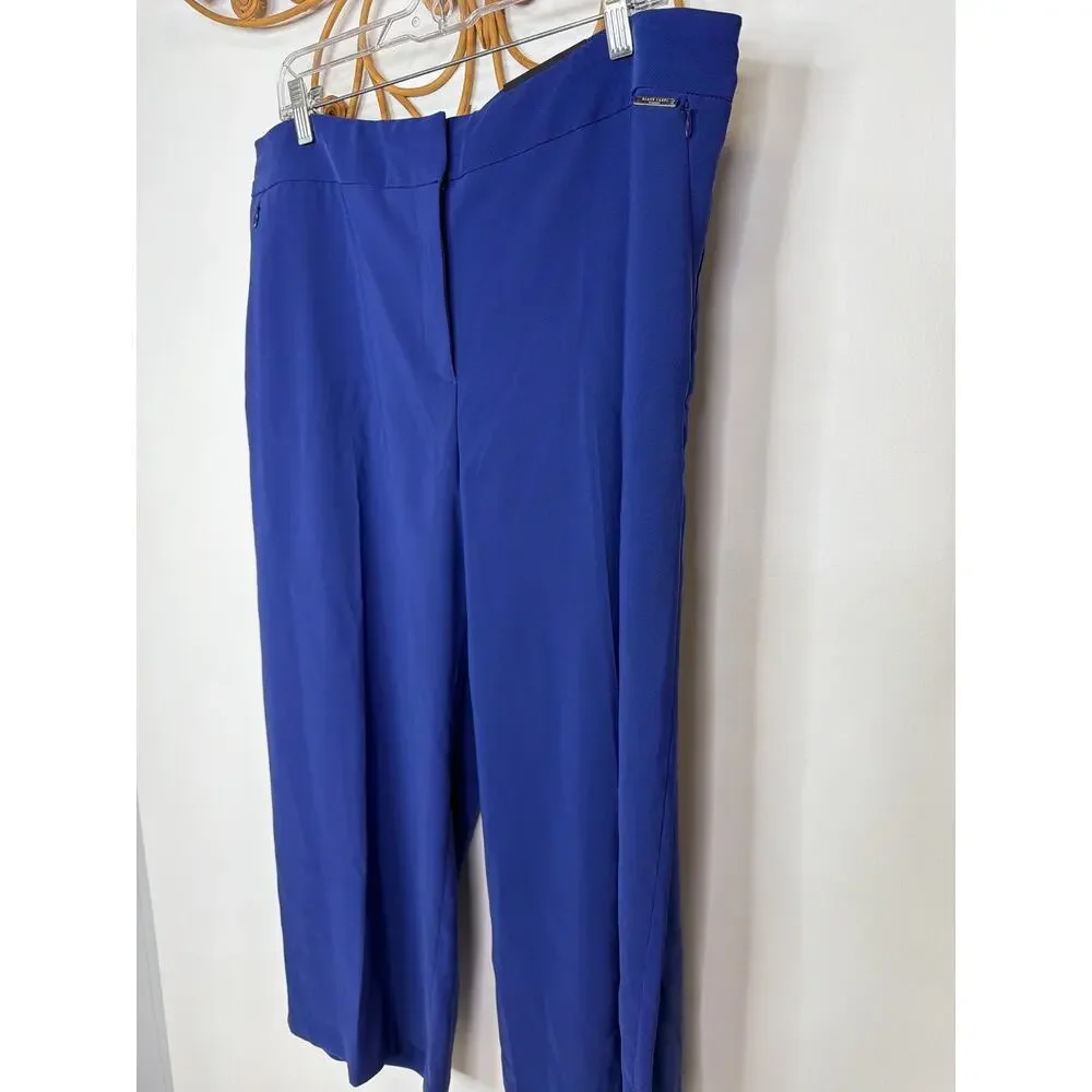 NEW Black Label chico's cropped trouser blue XL